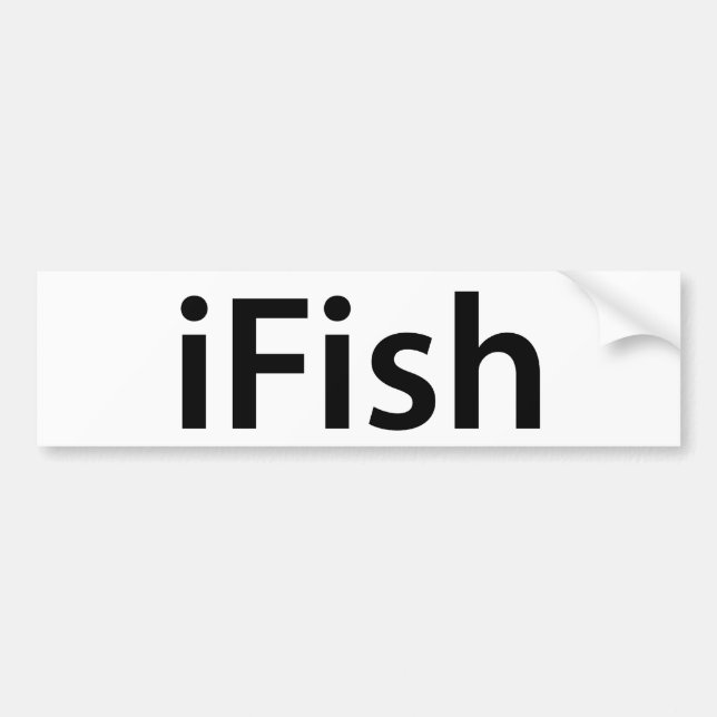 Autocollant De Voiture adhésifs pour pare-chocs iFish (Devant)