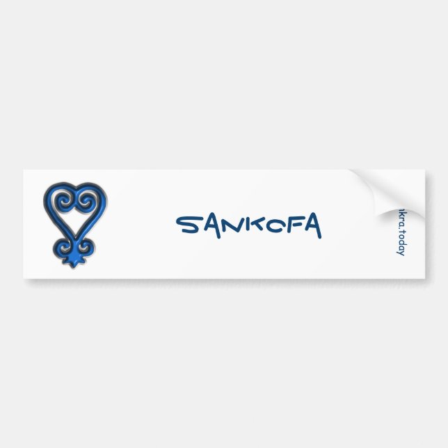 Autocollant De Voiture Adinkra - Sankofa (Devant)