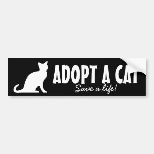 Autocollant De Voiture Adoptez un bien-être des animaux de l'adhésif po