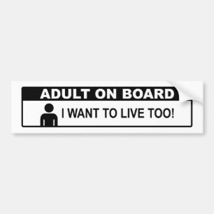 Autocollant De Voiture Adult On Board