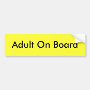 Autocollant De Voiture Adulte à bord