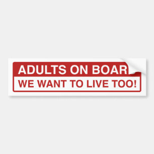 Autocollant De Voiture Adultes À Bord