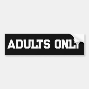 AUTOCOLLANT DE VOITURE ADULTES SEULEMENT