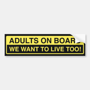 Autocollant De Voiture Adults On Board