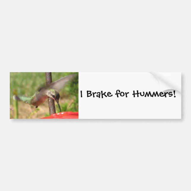 Autocollant De Voiture AF colibri Bumpersticker (Devant)
