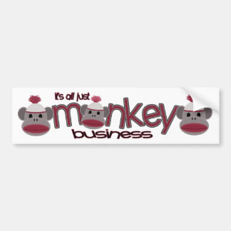 Autocollant De Voiture Affaires de singe