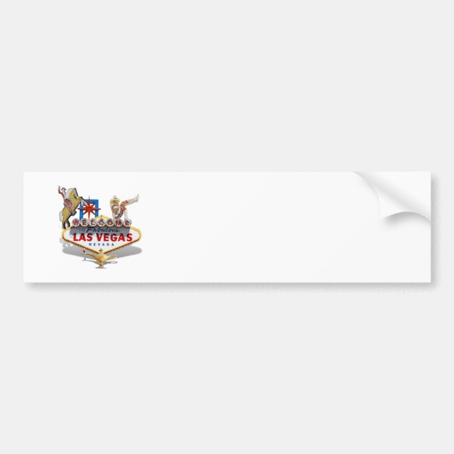 Autocollant De Voiture Affiche de bienvenue Las Vegas (Devant)