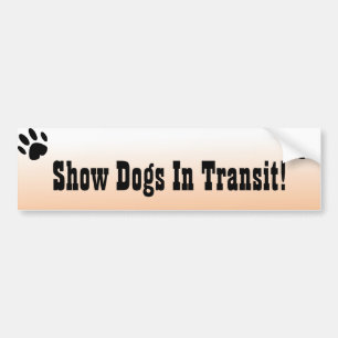 Autocollant De Voiture Afficher Les Chiens En Transit Sticker De Bumper