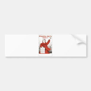 Autocollant De Voiture Affiches de propagande d'Union Soviétique de