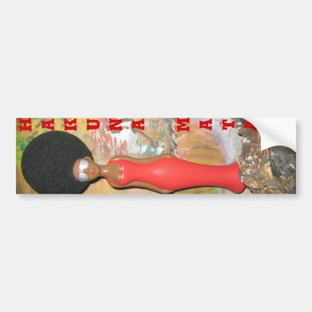 Autocollant De Voiture Afro Glam : Une beauté intemporelle (Devant)