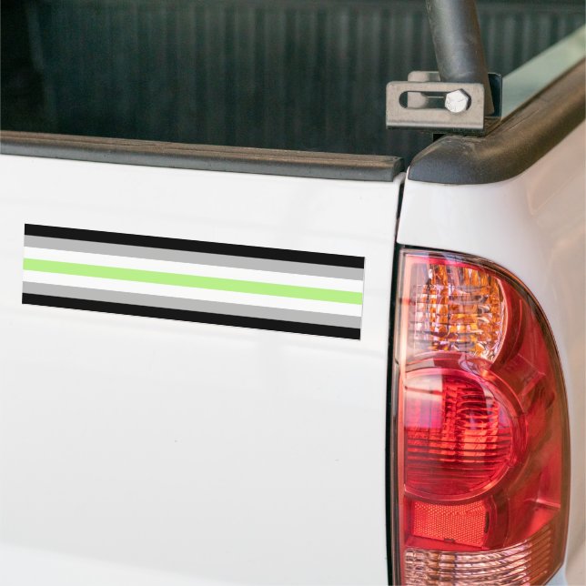 Autocollant De Voiture Agender Pride (Sur camion)
