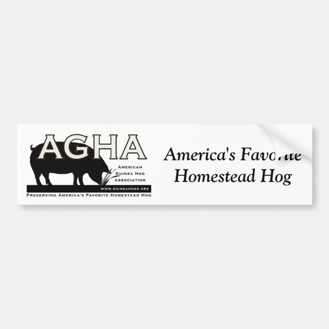 Autocollant De Voiture AGHA-Nouvel adhésif pour pare-chocs de logo (Devant)