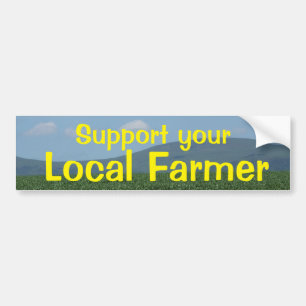 Autocollant De Voiture Agriculteur de gens du pays de soutien