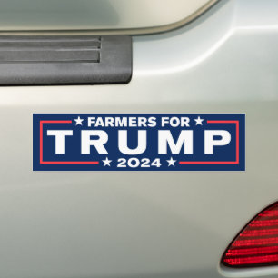 Autocollant De Voiture Agriculteurs Pour Trump 2024