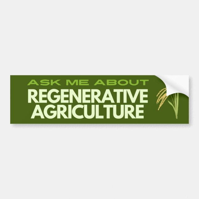 Autocollant De Voiture Agriculture régénératrice (Devant)