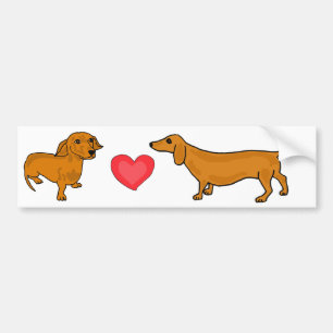 Autocollant De Voiture AHL- adhésif pour pare-chocs d'amour de saucisse