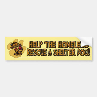Autocollant De Voiture Aidez le bumpersticker sans abri