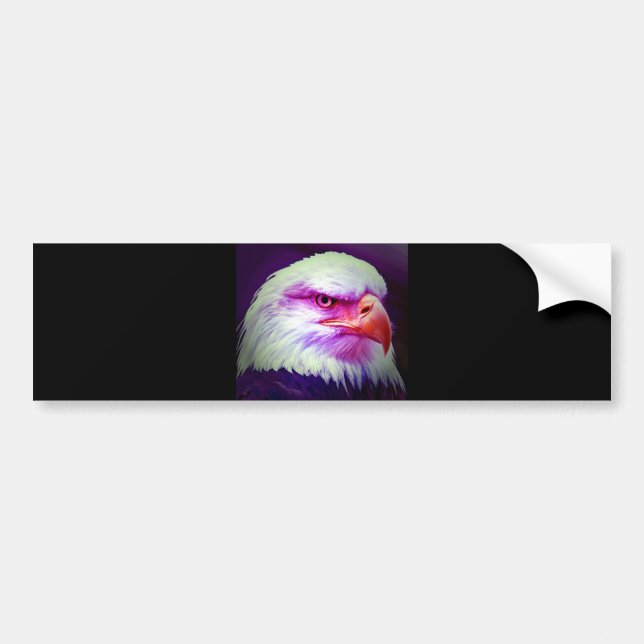 Autocollant De Voiture Aigle à tête blanche américaine (Devant)