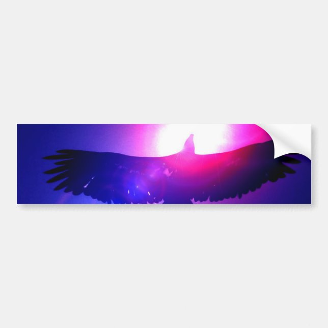 Autocollant De Voiture Ailes d'aigle - Aigle en vol (Devant)