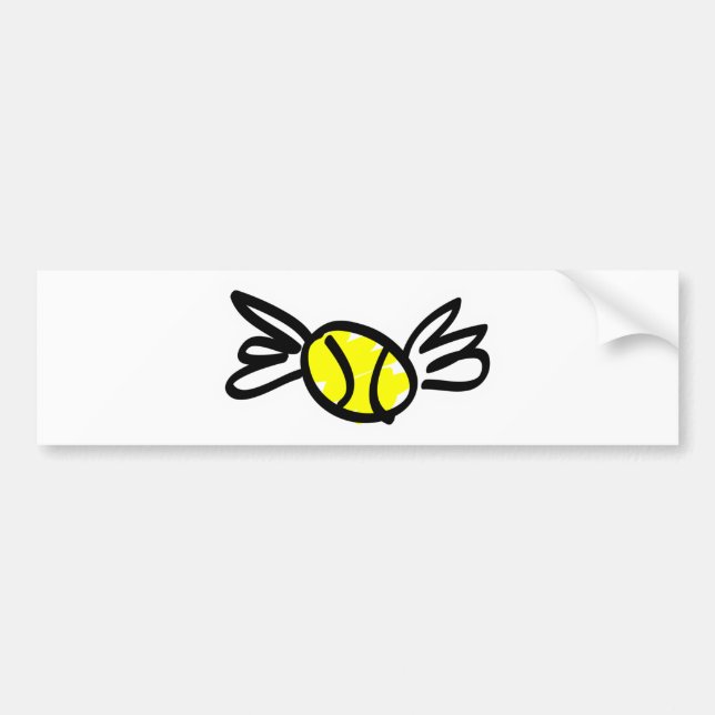 Autocollant De Voiture ailes de tennis (Devant)