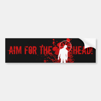 Autocollant De Voiture AIM POUR LA TÊTE ! bumpersticker