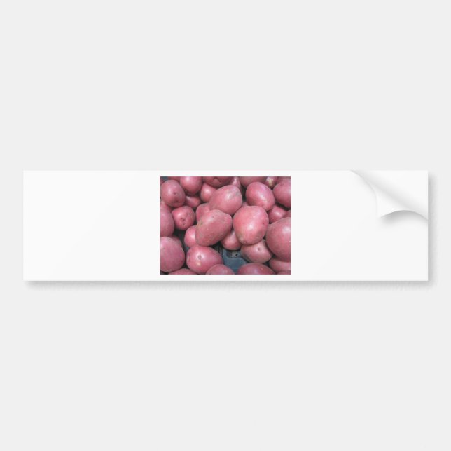 Autocollant De Voiture Aimer les pommes de terre (Devant)
