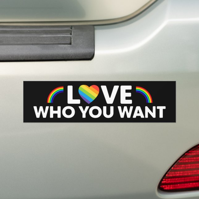 Autocollant De Voiture Aimez qui vous voulez Gay pride LGBT (En voiture)