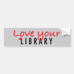 Autocollant De Voiture Aimez votre bibliothèque