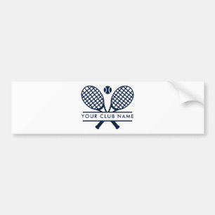 Autocollant De Voiture Ajouter Votre Nom Club Tennis Team Swag