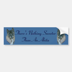 Autocollant De Voiture akita dog portrait picture with akita slogan