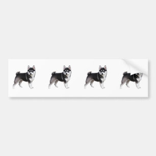 Autocollant De Voiture Alaskan Klee Kai