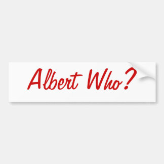 Autocollant De Voiture Albert qui ? Adhésif pour pare-chocs de St Louis