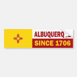 Autocollant De Voiture Albuquerque, Nouveau Mexique depuis 1706