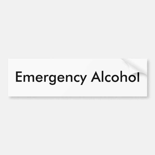 Autocollant De Voiture Alcool de secours (Devant)