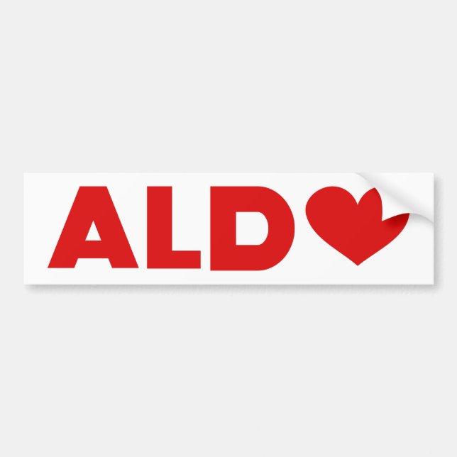 Autocollant De Voiture Aldo Love (Devant)