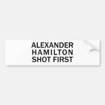 Alexander Hamilton a tiré d'abord - le T-shirt