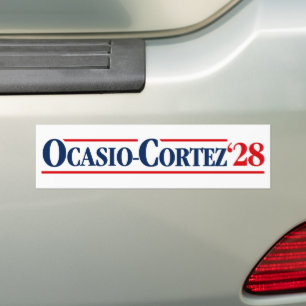 Autocollant De Voiture Alexandria Ocasio-Cortez AOC 2028