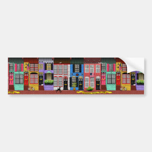 Autocollant De Voiture Alexandria, Virginia Townhouses