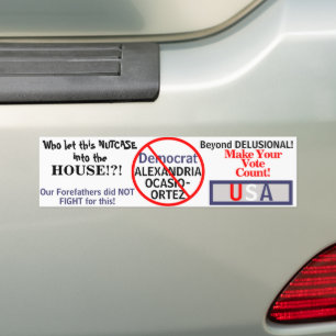 Autocollant De Voiture Alexandrie démocrate Ocasio-Cortez