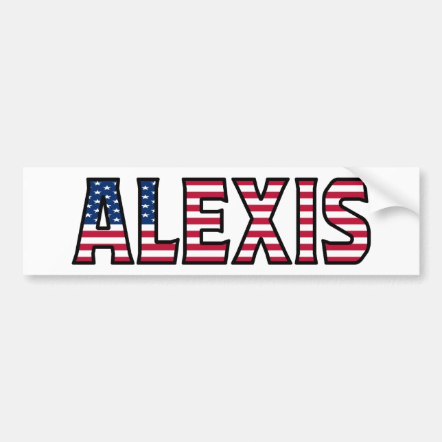 Autocollant De Voiture Alexis Nom Vorname USA Aufkleber Sticker Auto (Devant)