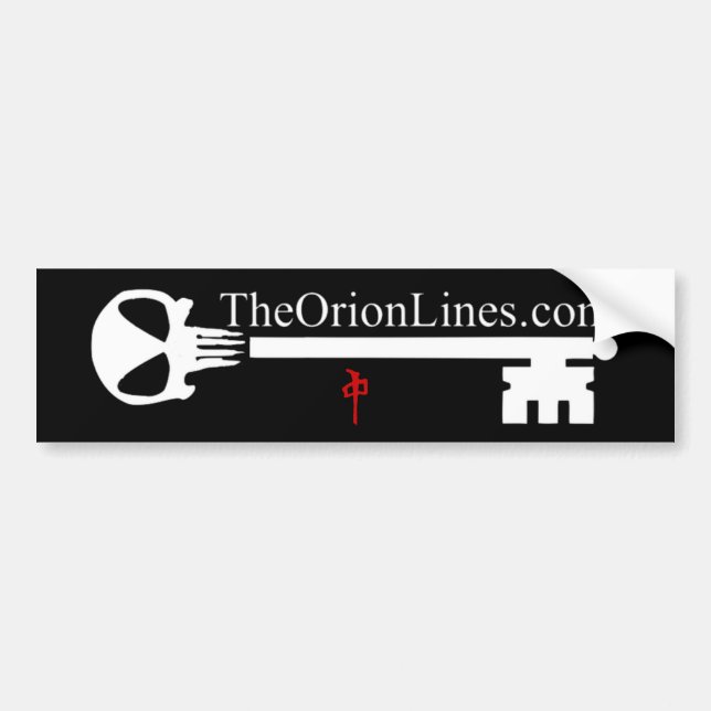 Autocollant De Voiture alien skull key (Devant)