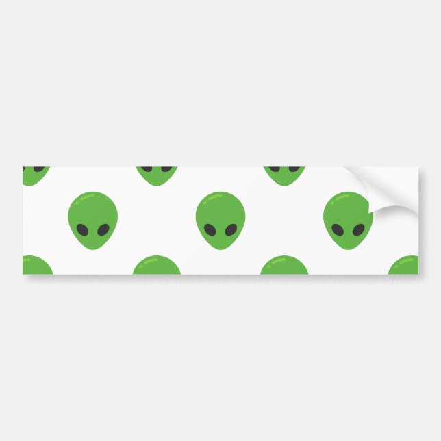 Autocollant De Voiture aliens émoji (Devant)