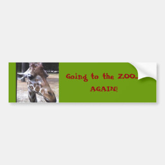 Autocollant De Voiture Allant au ZOO…, ENCORE !