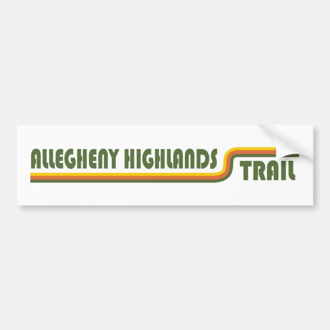 Autocollant De Voiture Allegheny Highlands (Devant)