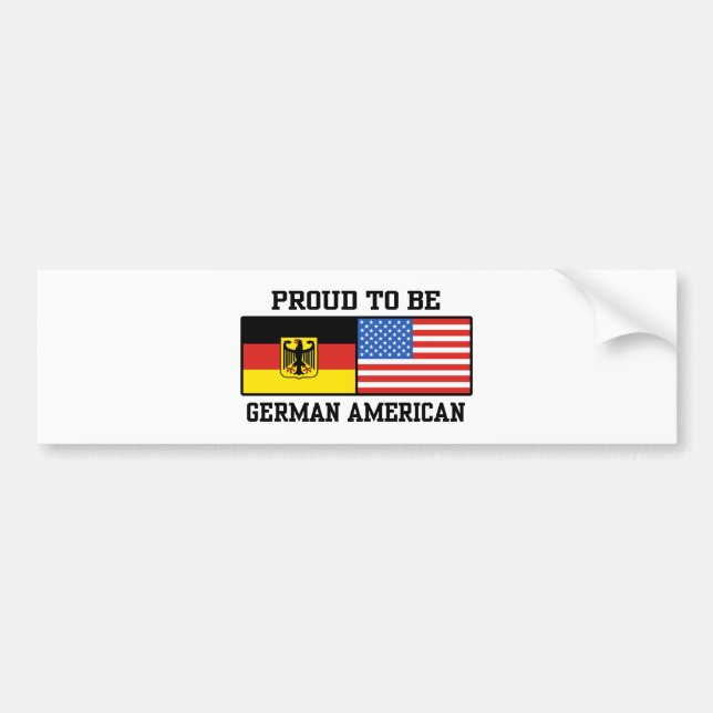 Autocollant De Voiture Allemand Américain (Devant)