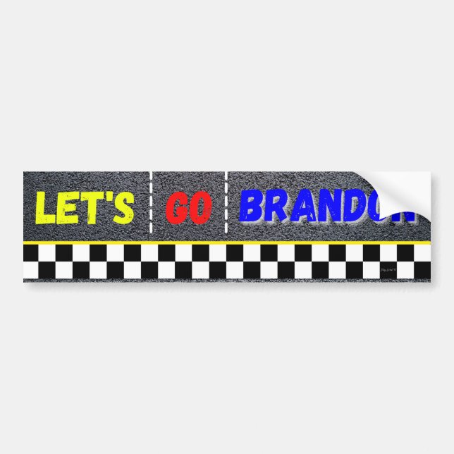 Autocollant De Voiture Allez Brandon Bumper Sticker (Devant)