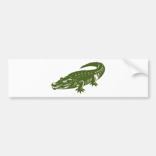 Autocollant De Voiture alligator de crocodile rétro
