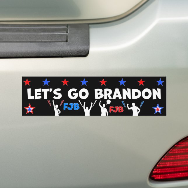 AUTOCOLLANT DE VOITURE ALLONS BRANDON. (En voiture)