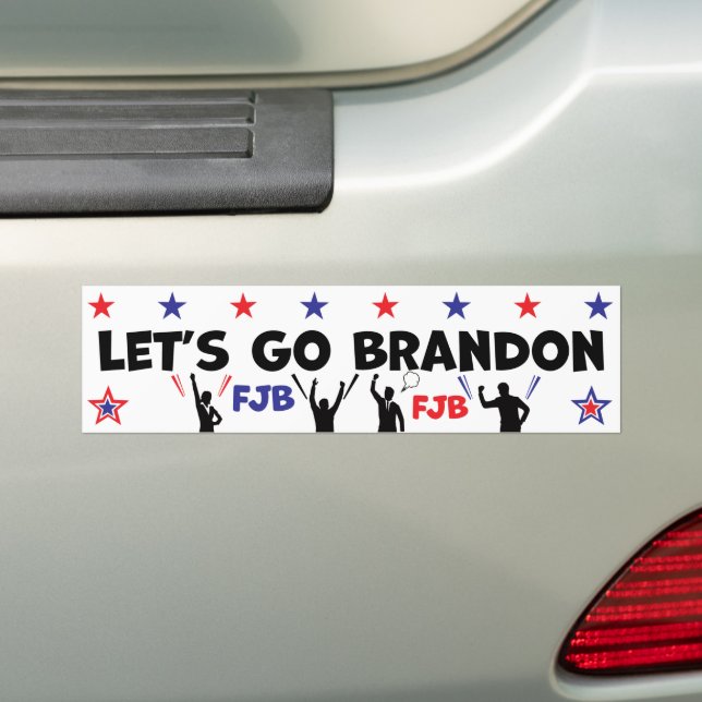 AUTOCOLLANT DE VOITURE ALLONS BRANDON. (En voiture)