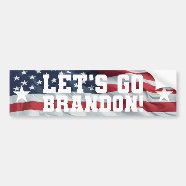 Autocollant De Voiture ALLONS BRANDON ! [Police 6] Bumper Sticker (Devant)